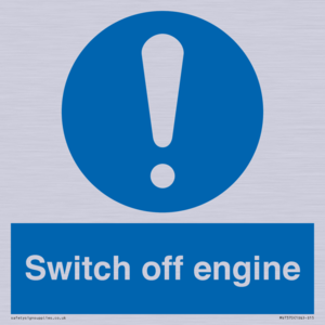 Switch off engine